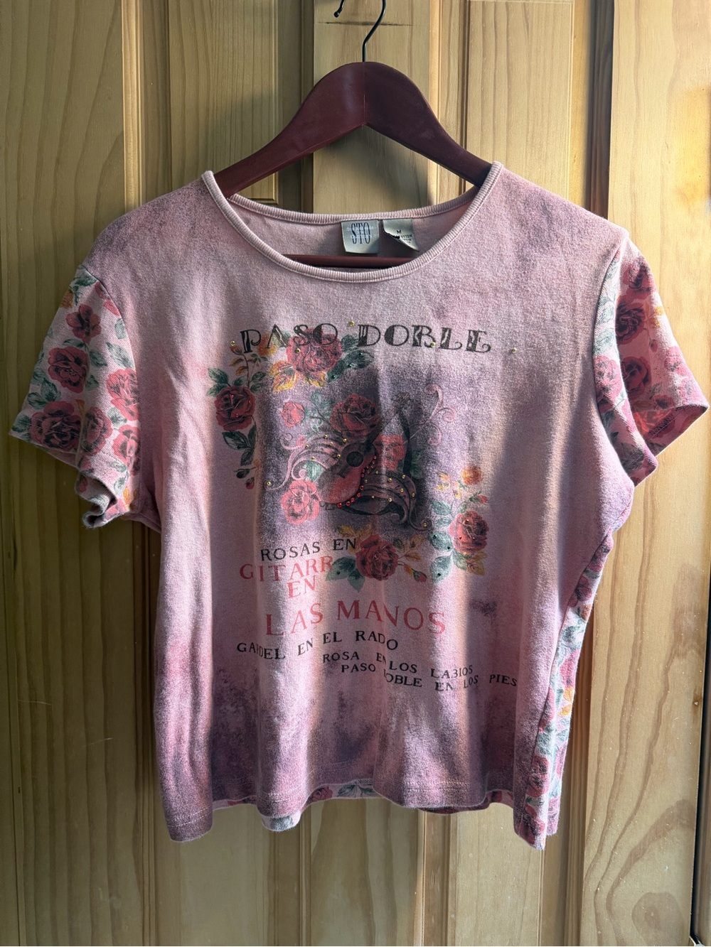 STO Pink Floral Graphic Short Sleeve Tee